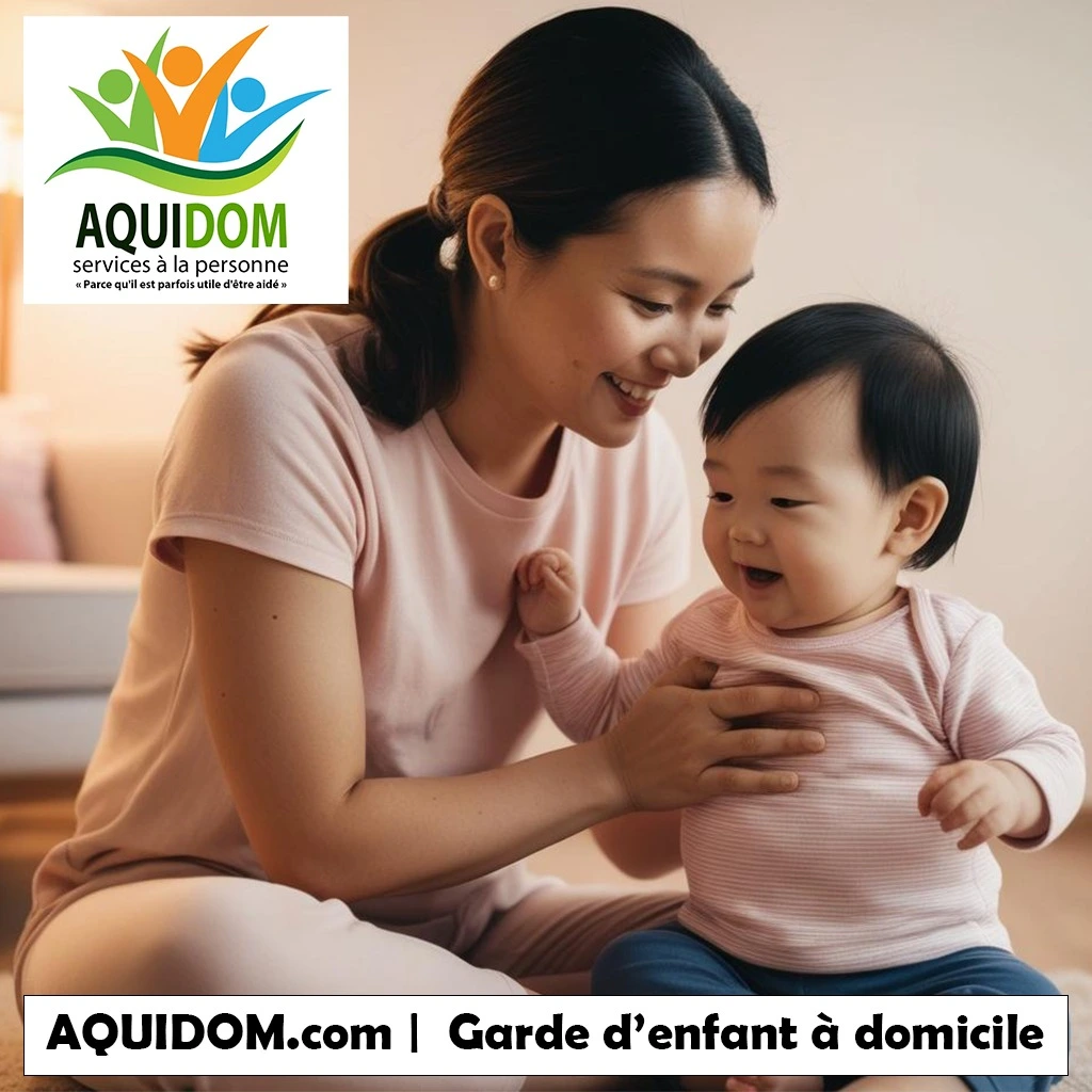 Services de nounous à domicile par Aquidom, aide et encadrement pour les enfants
